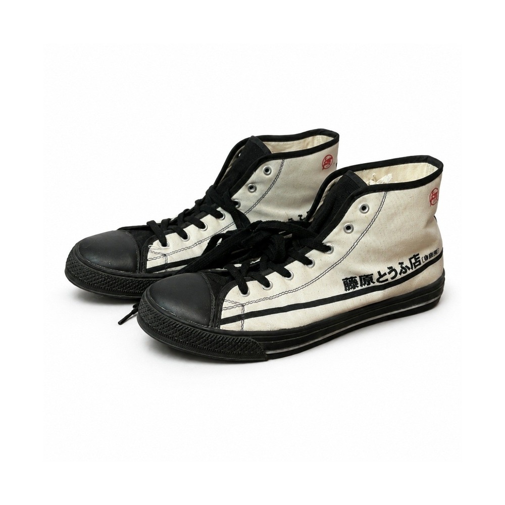 Initial D Inspired Fujiwara Tofu Shop High Top Sneakers Men's 11 EU 45